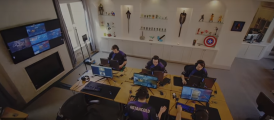 The DarkZero esports team training using Clevertouch display monitors